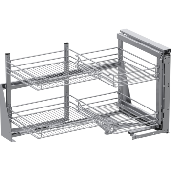 VS COR Fold wysuw narożny Classic 900, prawy, srebrny, front 450, RAL9006, Vauth-Sagel